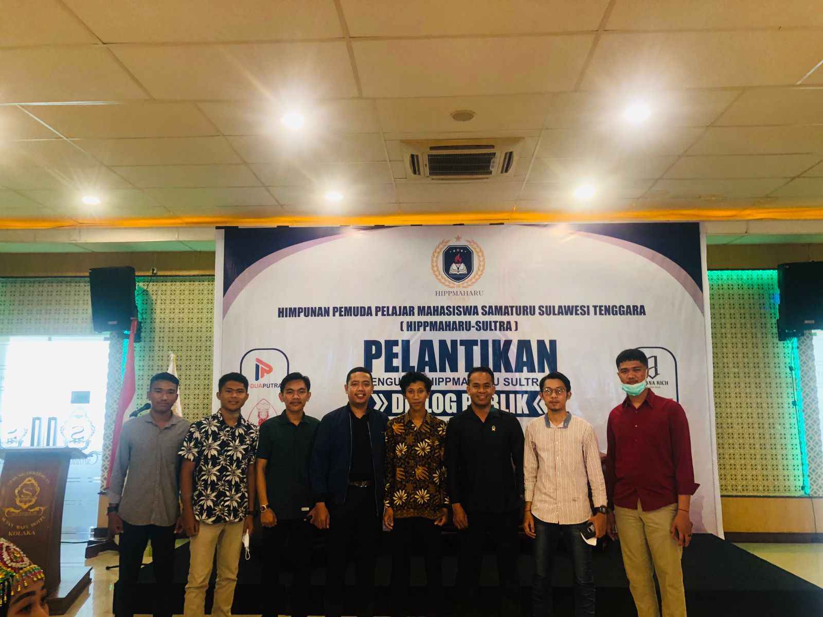 Pelantikan kepengurusan baru Himpunan Pemuda Pelajar Mahasiswa Samaturu Sulawesi Tenggara (Hippmaharu Sultra) masa bakti 2021/2022. Foto: Istimewa.