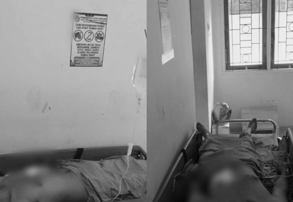 Korban saat dirawat di RSUD Kota Kendari. Foto: Dok. Polresta Kendari.
