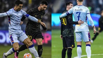 Seru! Duet Cristiano Ronaldo vs Lionel Messi Dipertemukan hanya 60 Menit, Bersamaan Ditarik Keluar